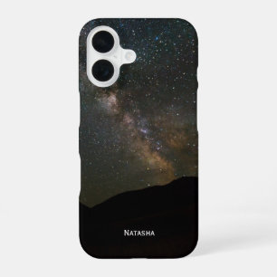 Coque iPhone 16 Ciel de nuit Voie Lactée. Personnalisé.