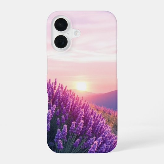 Coque iPhone 16 Cieux de Lavande (Verso)