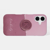 Coque iPhone 16 Cire à cacheter personnalisée (Verso Horizontal)
