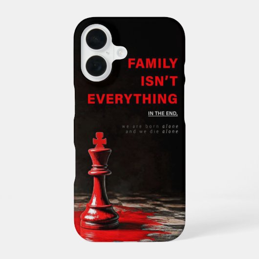 Coque iPhone 16 Citation d'échecs provocatrice (Verso)
