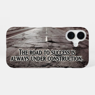 Coque iPhone 16 Citation inspirante "La voie du succès"