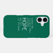 Coque iPhone 16 Citations d'espoir (Verso Horizontal)