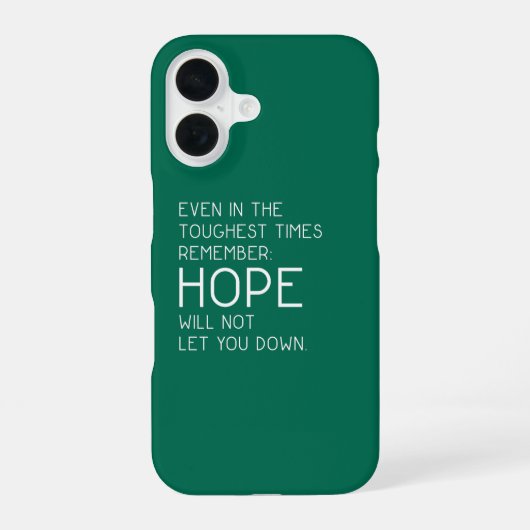 Coque iPhone 16 Citations d'espoir (Verso)