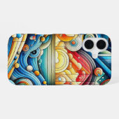 Coque iPhone 16 Cité du lever du soleil (Verso Horizontal)