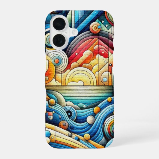 Coque iPhone 16 Cité du lever du soleil (Verso)