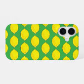 Coque iPhone 16 citron vert aquarelle (Verso Horizontal)