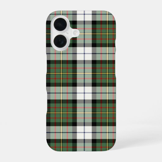 Coque iPhone 16 Clan MacLaren robe Tartan (Verso)