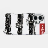 Coque iPhone 16 Clarinette (Verso Horizontal)