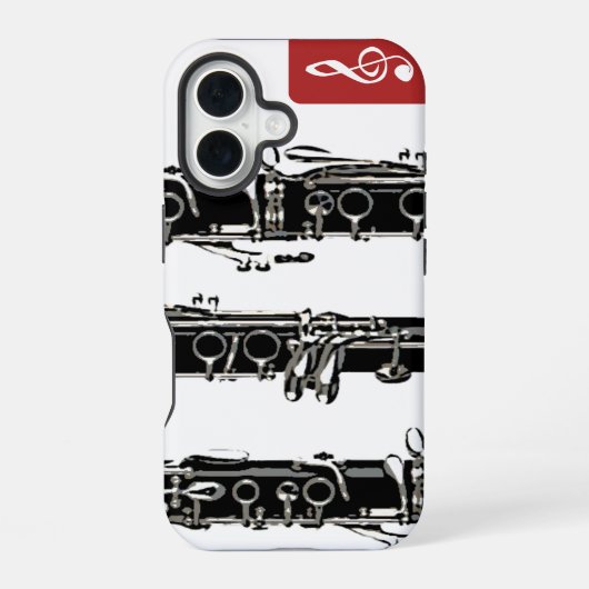 Coque iPhone 16 Clarinette (Verso)