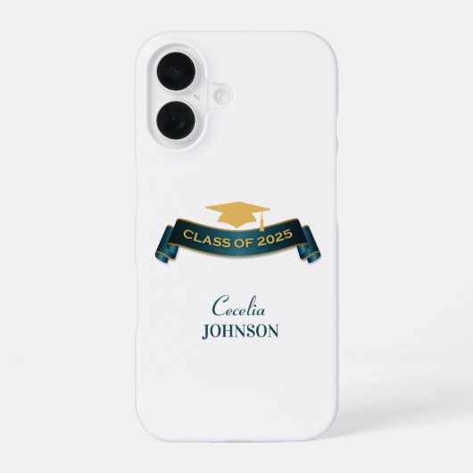 Coque iPhone 16 Classe de 2025 Graduation (Verso)