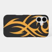 Coque iPhone 16 Classic Tattoo Inspired Line Art Design (Verso Horizontal)