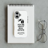 Coque iPhone 16 Clés de maison de l'immobilier moderne