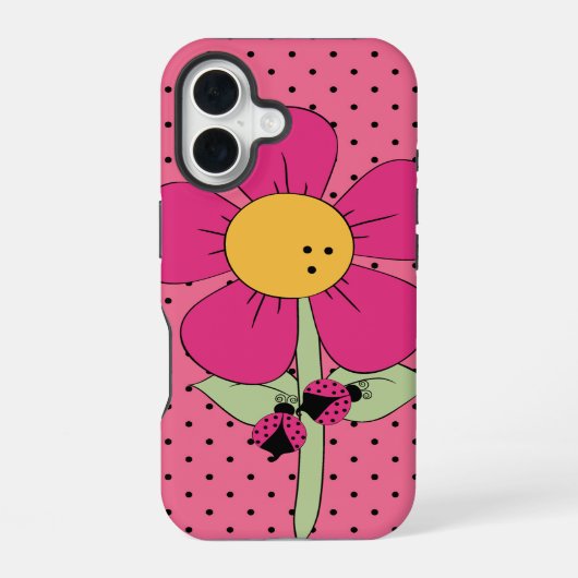 Coque iPhone 16 Coccinelles (Verso)