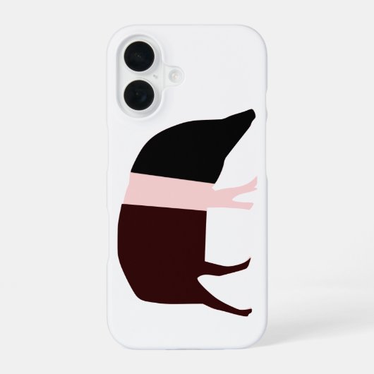 Coque iPhone 16 Cochon Saddleback (Verso)