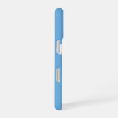 Coque iPhone 16 Cochon volant - Cochon mignon avec ailes en bleu (Côté droit)