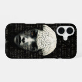Coque iPhone 16 Code binaire de Matrix Man (Verso Horizontal)