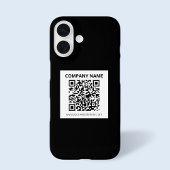 Coque iPhone 16 Code QR modifiable et conception simple personnali
