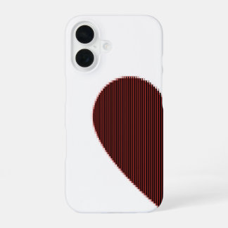 Coque iPhone 16 Cœur connectable en art ASCII