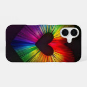 Coque iPhone 16 Coeur d'amour (Verso Horizontal)