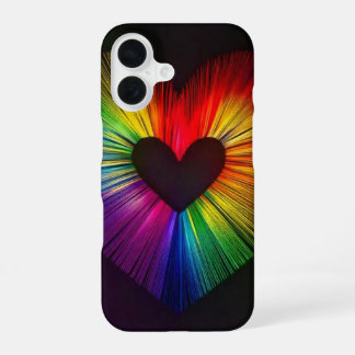 Coque iPhone 16 Cœur d'amour