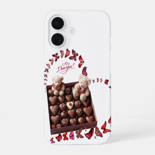 Coque iPhone 16 Cœur d'amour (Verso)