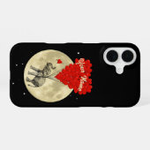Coque iPhone 16 Coeur d'amour éléphant (Verso Horizontal)