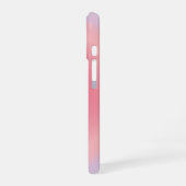 Coque iPhone 16 Cœur dégradé rose violet Minimal Script Nom (Côté gauche)