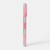 Coque iPhone 16 Cœur dégradé rose violet Minimal Script Nom (Côté droit)