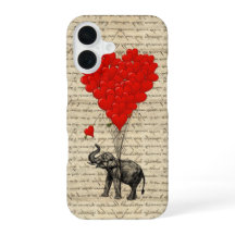 Coeur romantique éléphant