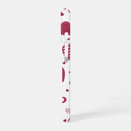 Coque iPhone 16 Coeurs de charme Design élégant et élégant (Côté gauche)