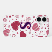 Coque iPhone 16 Coeurs de charme Design élégant et élégant (Verso Horizontal)