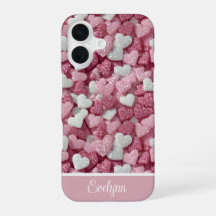 Cœurs Pailletés Personnalisés Amour/Saint-Valentin