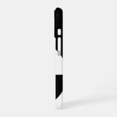 Coque iPhone 16 Cœurs violets B&W qui battent (Côté gauche)