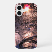 Coque iPhone 16 Cold River Hafren and sun (Verso)