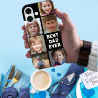Collage personnalisé de 6 photos "Meilleur papa de