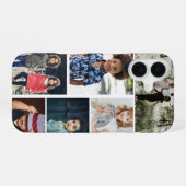 Coque iPhone 16 Collage photo et texte personnalisé (Verso Horizontal)