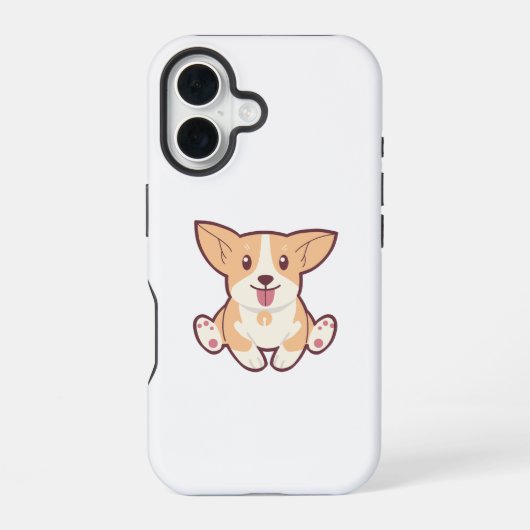 Coque iPhone 16 Collection de chiens mignons (Verso)