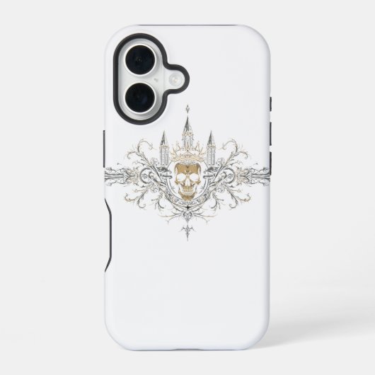 Coque iPhone 16 Collection Noir & Or (Verso)