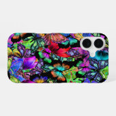 Coque iPhone 16 Collection Papillon Néon (Verso Horizontal)