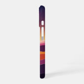 Coque iPhone 16 Collines Cosmiques Rétro (Côté gauche)