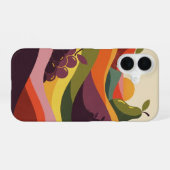 Coque iPhone 16 Collines de fruits vintage (Verso Horizontal)