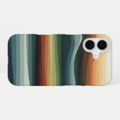 Coque iPhone 16 Collines géométriques abstraites (Verso Horizontal)