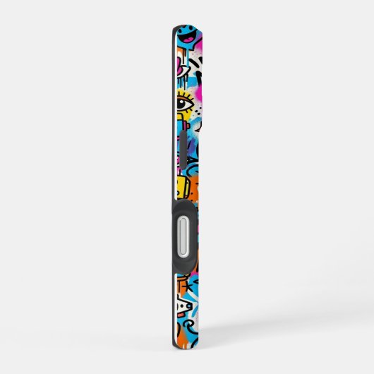 Coque iPhone 16 Colourful Neon Robot Pattern iPhone 16 case (Côté droit)
