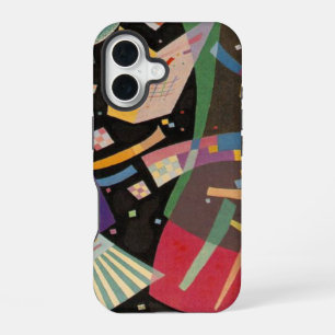 Coque iPhone 16 Composition X de Kandinsky, œuvre d'art abstrait