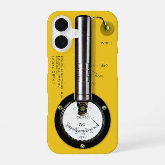 Coque iPhone 16 Compteur Geiger CD V-700 (Verso)