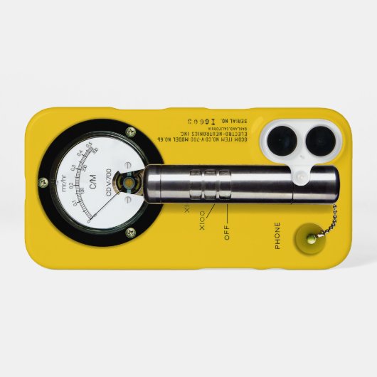 Coque iPhone 16 Compteur Geiger CD V-700 (Verso Horizontal)