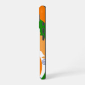 Coque iPhone 16 Conception Abstraite de l'Esprit de Cricket Indien (Côté gauche)