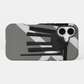 Coque iPhone 16 Conception d'araignée géométrique (Verso Horizontal)