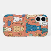 Coque iPhone 16 Conception de boîtier téléphonique Motif d'ours ad (Verso Horizontal)