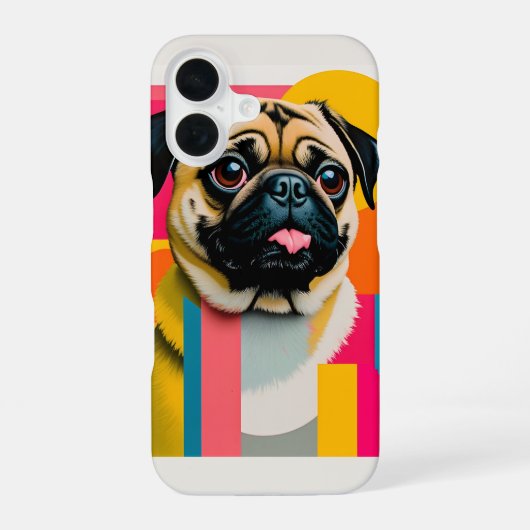 Coque iPhone 16 Conception de carlin (Verso)